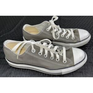 Converse Low Top All Star Canvas Sneakers, Women's Gray, Size 5.5